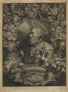 Sint Filippus Neri S. Philippi Nerii ware beeltenis van de oprichter van de congregatie van het oratorium door Cornelis Galle the Elder